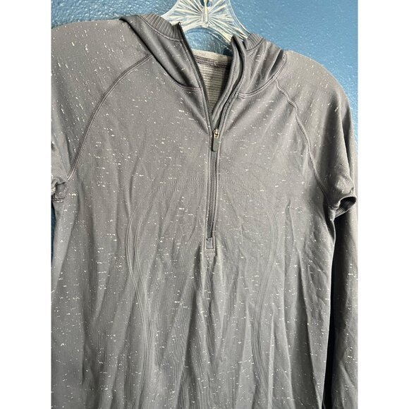 Lululemon Swiftly Tech 1/2 Zip Hooded Long Sleeve Shirt Size 8 - Picture 7 of 7